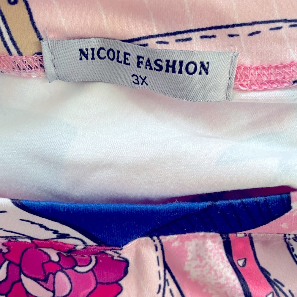 3X blouse fashion . Pink - Picture 7 of 7